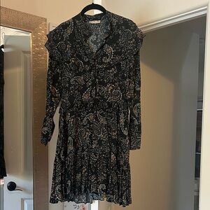 NICHOLAS Black Floral Long Sleeve Dress